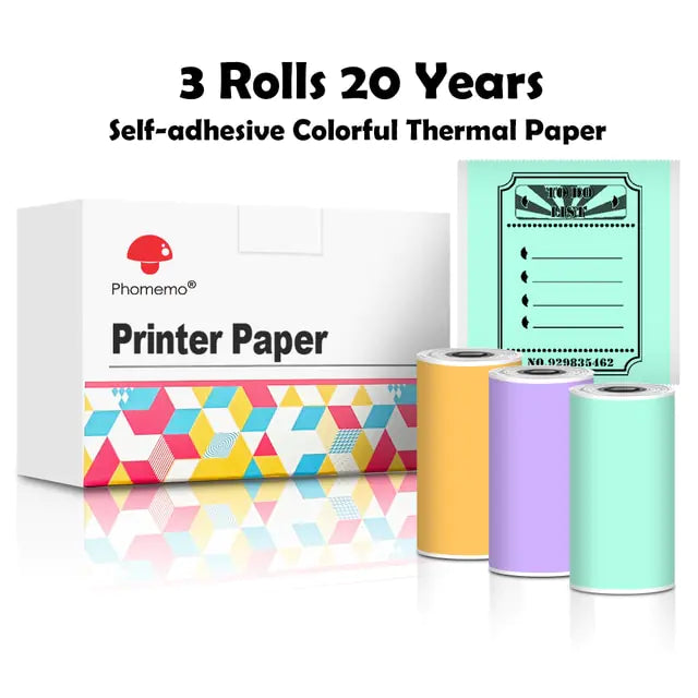 Notes Printer™ Thermal Paper Sticker Rolls