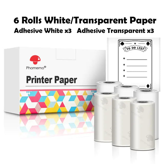 Notes Printer™ Thermal Paper Sticker Rolls