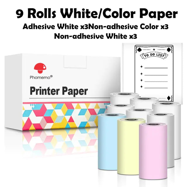 Notes Printer™ Thermal Paper Sticker Rolls